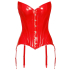 Vinyl Corset red XL