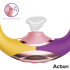 Two Lovers 3 in 1 Finger and Airflow Vibrator