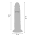 Silicone Foreskin Dong 22 cm