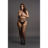 Shredded Suspender Pantyhose - Plus Size