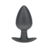 Smooth Silicone Anal Plug - Large - 3.5 / 8,9 cm - Gunmetal