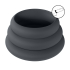 Wide O Silicone Cockring Set of 3 - S/M/L - Black