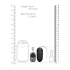 Vibrating Egg with 10 Speeds and Remote Control - L - Black