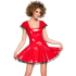 Vinyl Dress red S