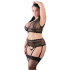 Komplet seksownej bielizny Biustonosz ze stringami 4XL