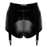 Glam suspender wetlook and vinyl shorts S Noir Handmade