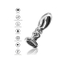 ToyJoy Buttocks Vibrating Metal Buttplug L