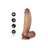 Ultra Realistic Dildo Silicone 22 cm