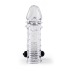 REALISTIC PENIS SHEATH S11 TRANSPARENT 15\'5 CM W/ VIBRATION