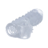 REALISTIC PENIS SHEATH S11 TRANSPARENT 15\'5 CM W/ VIBRATION