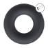 Solid Silicone Cockring - XS - Black