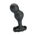 Mr. Play Silicone Anal Plug, 10 functions of vibration Black