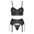 Top Set rhinestone zip XL