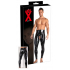 Lateksowe legginsy z otworem na penisa L