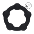Beaded Silicone Cockring - M - 35mm - Black