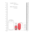 Vibrating Egg with 10 Speeds and Remote Control - L - Pink