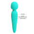 Squishy Head Wand Massager, 7 Functions of Vibration, 5 Levels of Intension