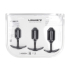 Silicone Weighted Anal Plug Training Set of 3 - Black