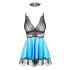 Eve chemise with mask turquoise