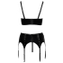 Vinyl Shelf Bra Set S