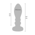 ToyJoy Buttocks Vibrating Metal Buttplug M