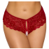 Crotchless panty red M