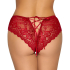 Crotchless panty red M