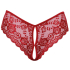 Crotchless panty red M