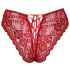 Crotchless panty red M