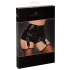 Glam suspender wetlook and vinyl shorts M Noir Handmade