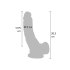 Dildo 8 Inch with Balls Vibrator