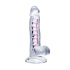 Flexible dildo A-Toys Paret, transparent, 18 cm