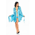 Samira peignoir turquoise