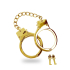 Gold Plated BDSM Handcuffs