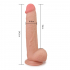 Realistyczne dildo z ruchomą skórą 24,5cm