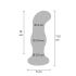 ToyJoy Buttocks Gleaming Vibrating Glass Plug