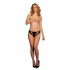 Milou - Elastic Mesh Brief with Open Crotch and Golden Details - One Size