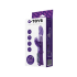 A-TOYS, Vibrator with clitoral stimulator, TPR, purple, 22,5 cm