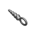 ToyJoy Buttocks The Screw Metallic Silicone Plug