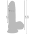 Realistic Dildo Liquid Silicone 20 cm