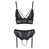 Bra & Thong black M