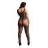 Lace and Fishnet Bodystocking - Plus Size