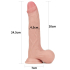 Naturalne Dildo silikonowe z przyssawką 24,5 cm Lovetoy