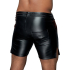 Powerwetlook shorts in comfortable length M Noir Handmade