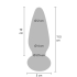 ToyJoy Buttocks Shining Vibrating Glass Plug