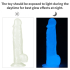 Dildo z przyssawką świecące w ciemności 21,5 cm Lovetoy