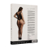 Contrast Fence Net Teddy - Plus Size
