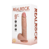 Vibrating Regular Straight Cock with Balls - 9 / 23 cm - Tan