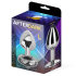 Butt Plug with Jewel White Diamond White Size L Aluminium