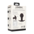 Single Bulb Vibrating Silicone Anal Plug - Black